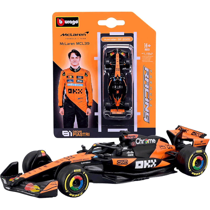 ماکت بوراگو فرمولا وان مکلارن 1:64 Bburago F1 MCLaren MCL39 #81
