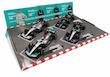 ست 4 عدد ماکت بوراگو فرمول یک مرسدس بنز لوییس همیلتون مقیاس 1:43 Bburago MERCEDES 