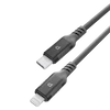 کابل شارژ کنفی پاورولوژی USB-C به لایتنینگ MFI مدل PC018
