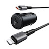 شارژر فندکی USB-C مک دودو با کابل لایتنینگ مدل CC-749