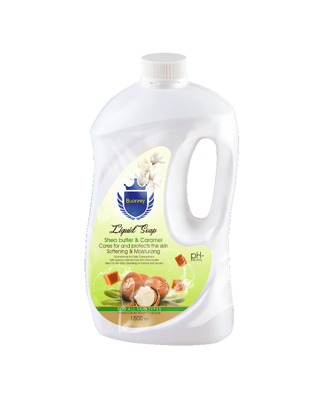 صابون مایع شی باتر و کارامل گالن ۱۵۰۰ میلی لیتر