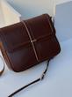 کیف  سایز بزرگ رنگ قهوه ای عسلی تیره