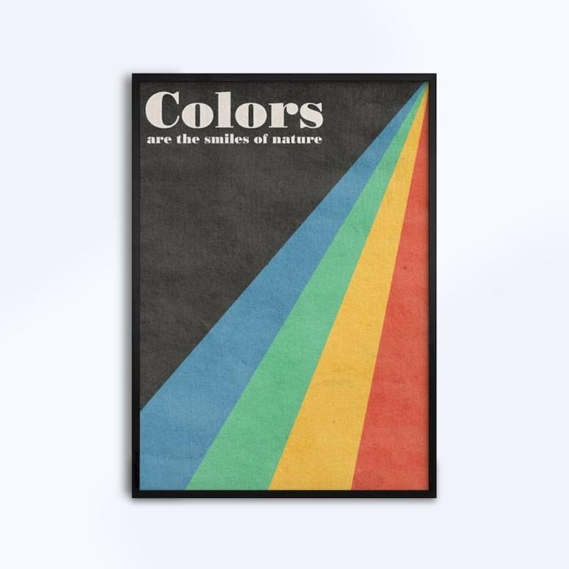 تابلوی طرح colors کد 025