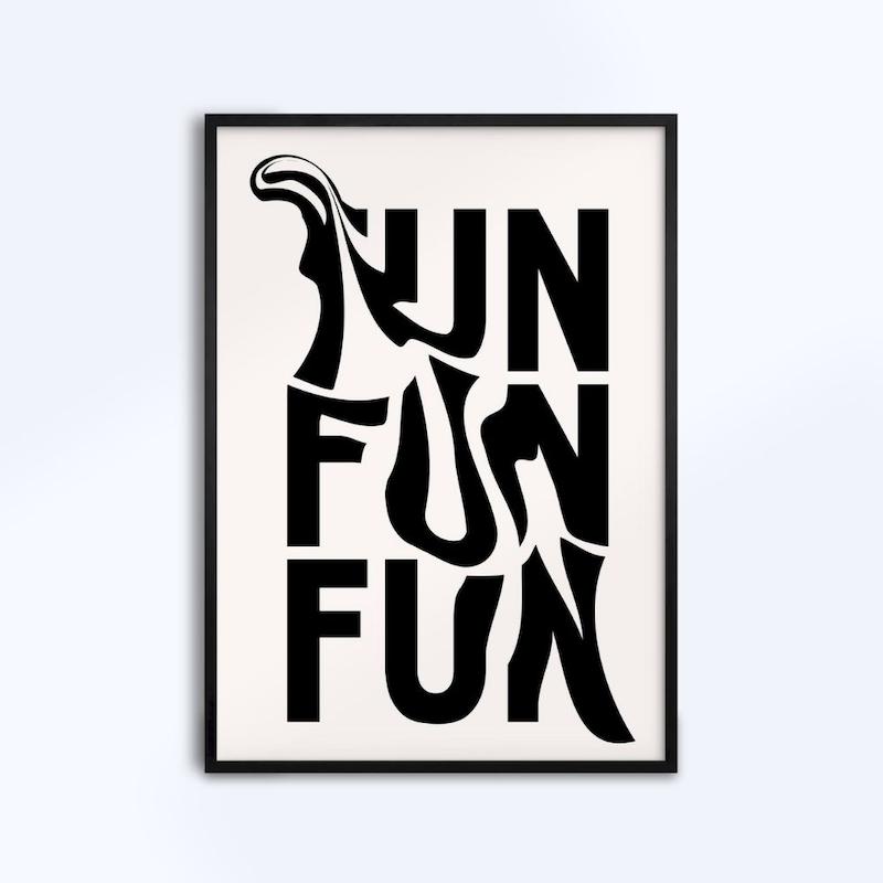 تابلوی طرح fun کد 027