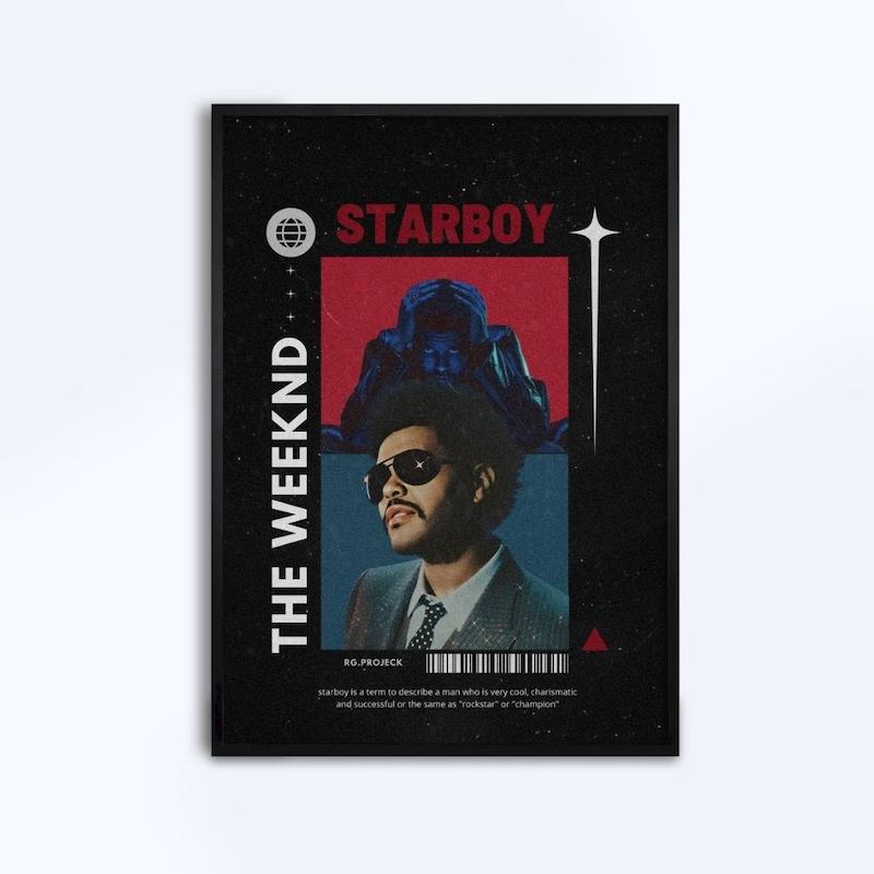 تابلو طرح Starboy از The Weeknd کد 0003