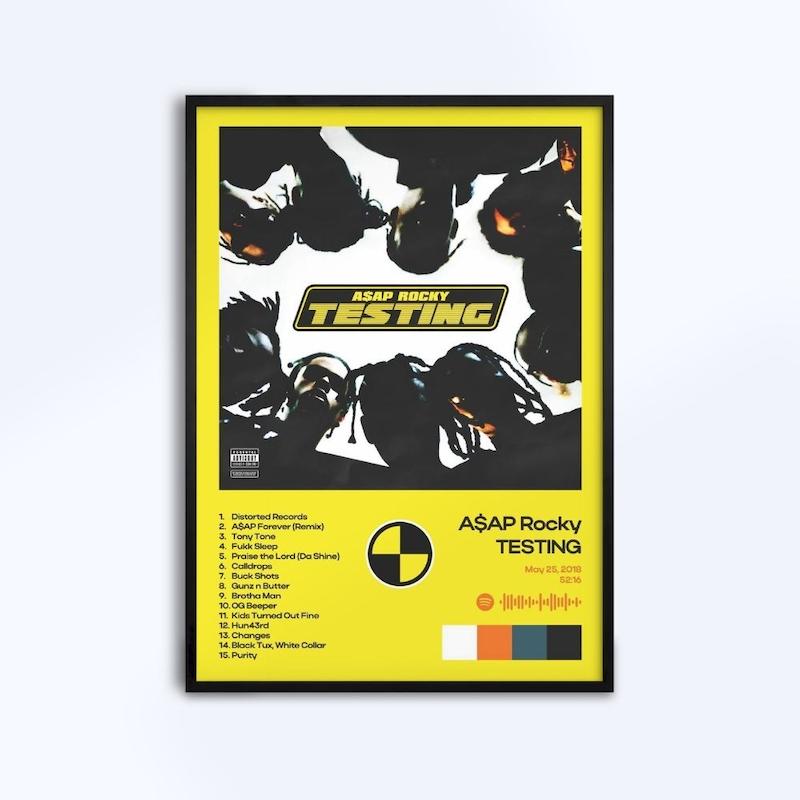 تابلو طرح آلبوم TESTING از A$AP Rocky کد 0046