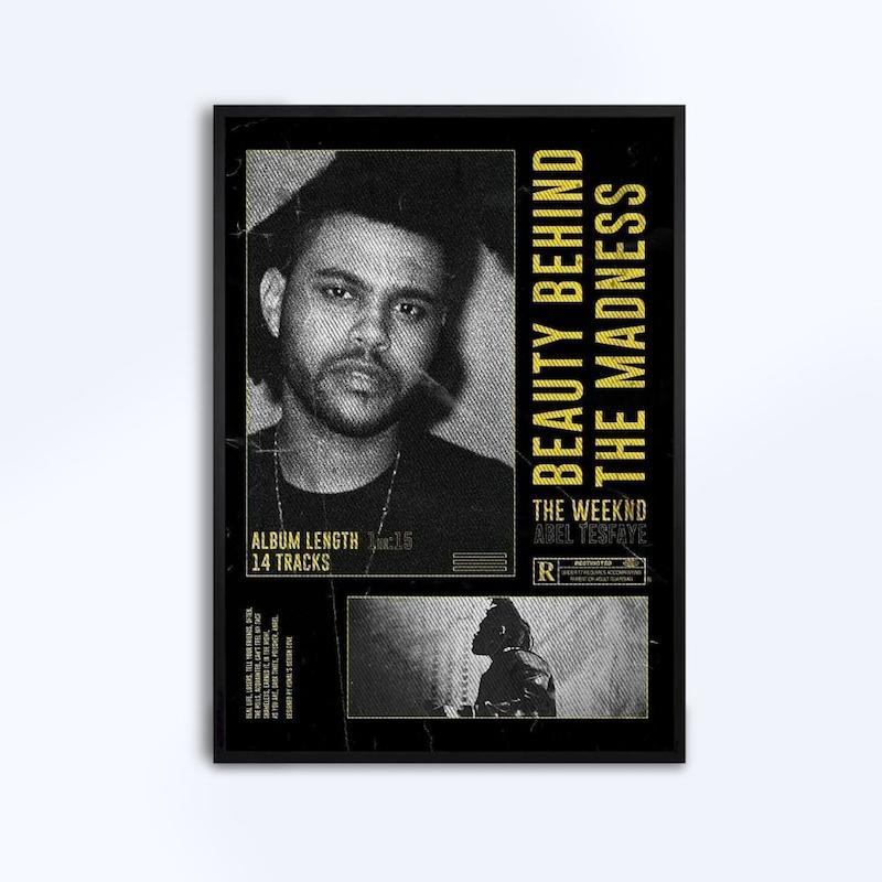 تابلو طرح Beauty Behind The Madness از The Weeknd کد 0004