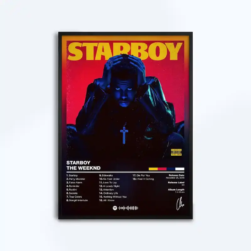 تابلو طرح آلبوم Starboy از The Weeknd 