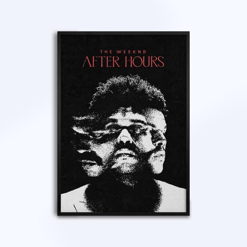 تابلوی طرح آلبوم After Hours از The Weeknd