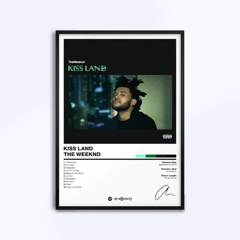 تابلو طرح آلبوم Kissland از The Weeknd