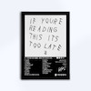 تابلوی طرح آلبوم IF YOU'RE READING THIS IT'S TOO LATE از Drake