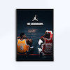 تابلوی طرح Michael Jordan و Kobe Bryant