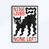 تابلو طرح Nine Lives None Left کد 0009