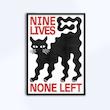 تابلو طرح Nine Lives None Left کد 0009