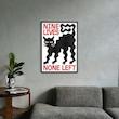 تابلو طرح Nine Lives None Left کد 0009