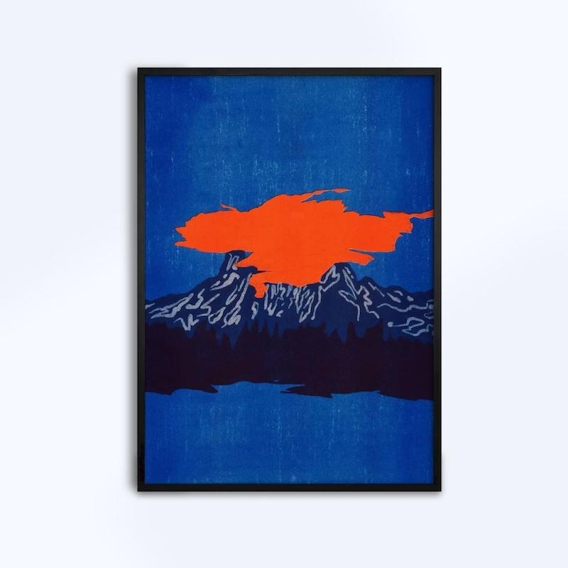 تابلو طرح Volcano کد 0011