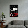 تابلوی طرح Music ON World OFF