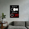 تابلوی طرح Music ON World OFF