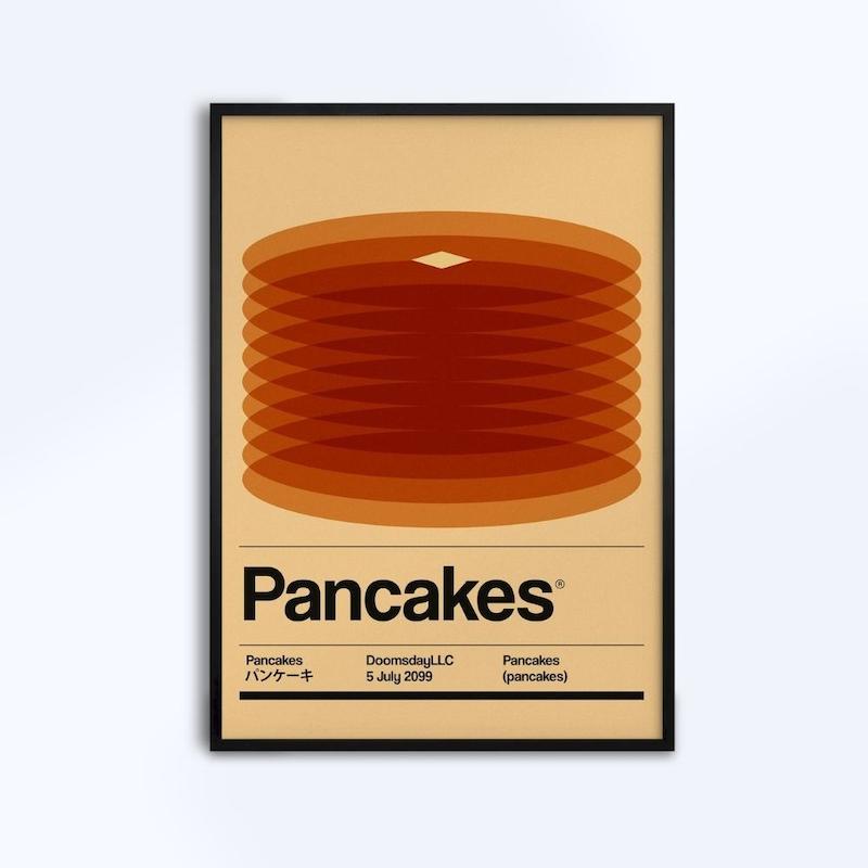 تابلوی طرح pancakes کد 018