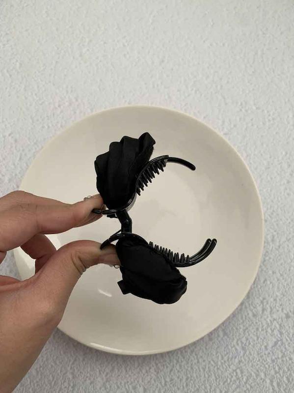 گیره دم اسبی گل رزdm9
