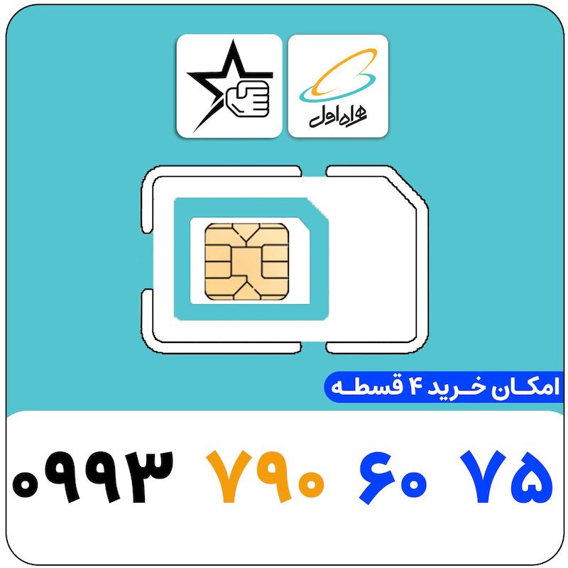 سیم کارت رند همراه اول 0993.790.6075