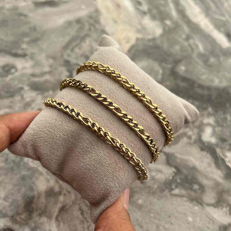 زنجیر فیگارو ۴ وجهی {کد۷۷۲}