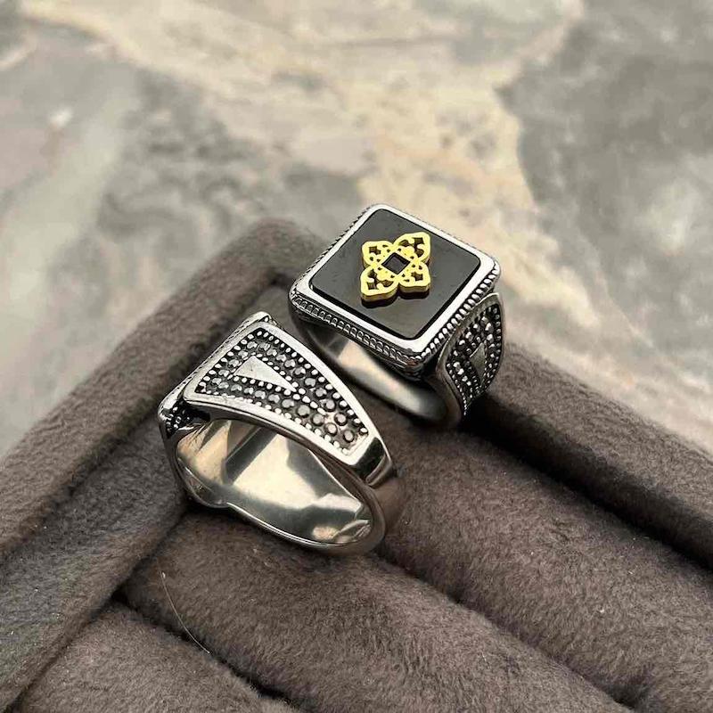 انگشتر سلطنتی نگین دار {کد۸۱۴}