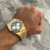 عکس ساعت تیسوت PRX صفحه مشکی روی دست از دور 