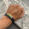 دستبند چرم استیل مونت بلک {کد1273}