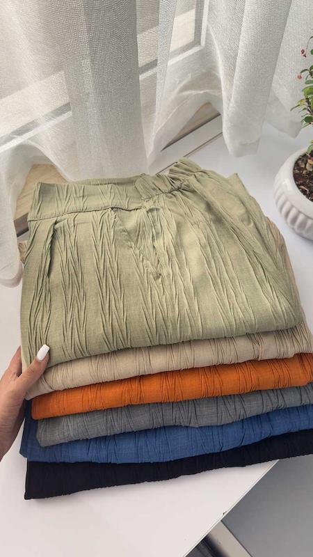 شلوار خردلی 18235