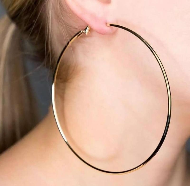 گوشواره حلقه ای طلایی