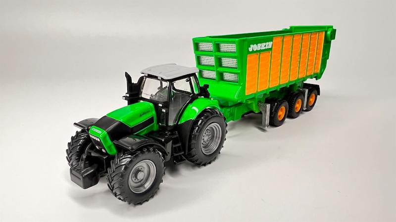 ماکت فلزی تراکتور دویتز فار Agrotron X720 با ست تریلرهای Joskin سیکو _siku1848