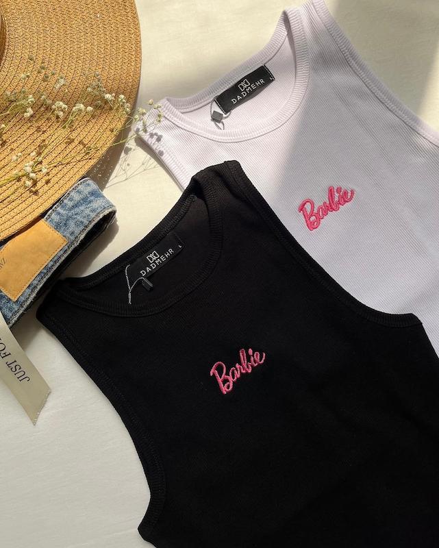 تاپ گلدوزی Barbie