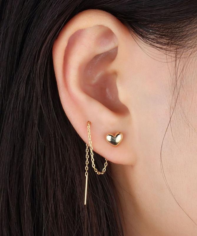 گوشواره قلب و آویز