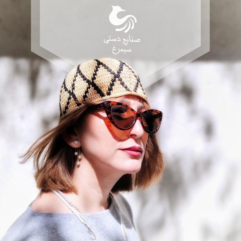 کلاه طرح شهیاد (کرم _طلایی)