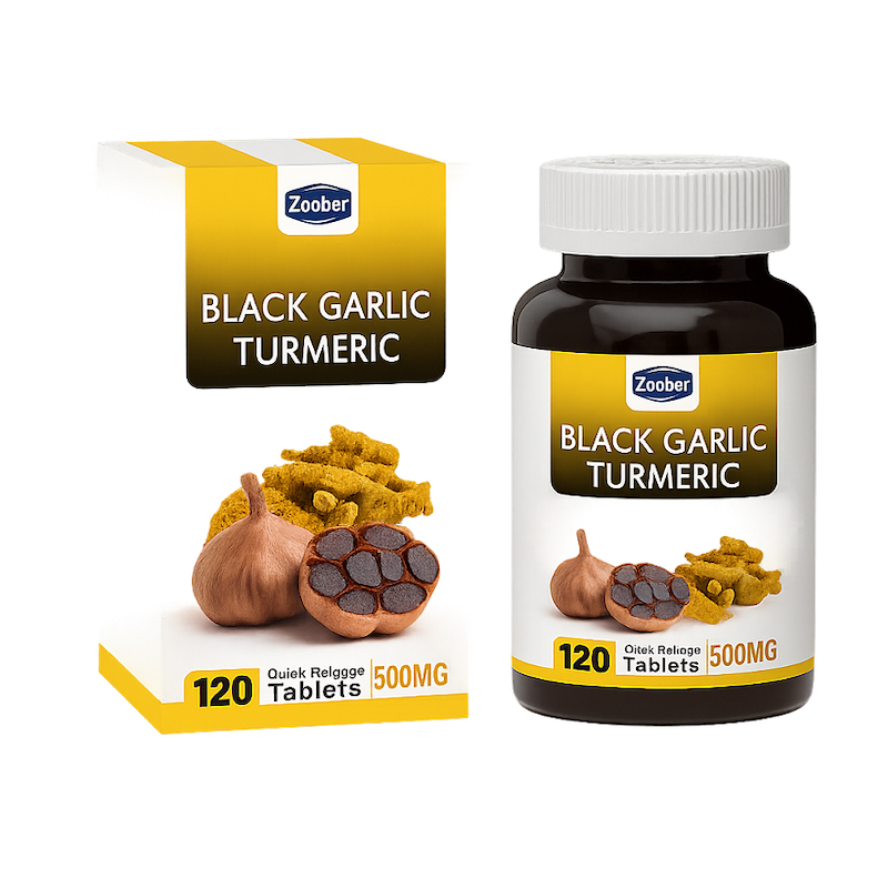 قرص سیر سیاه و زردچوبه 120 عددی | ضد التهاب و مفاصل