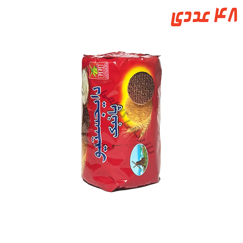 بیسکوئیت دایجستیو با روکش شکلاتی 220 گرم آناتا