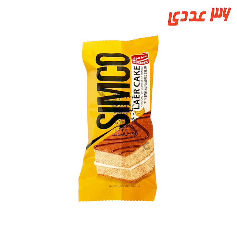 کیک تی تاب موزی 35 گرم سیمرغ