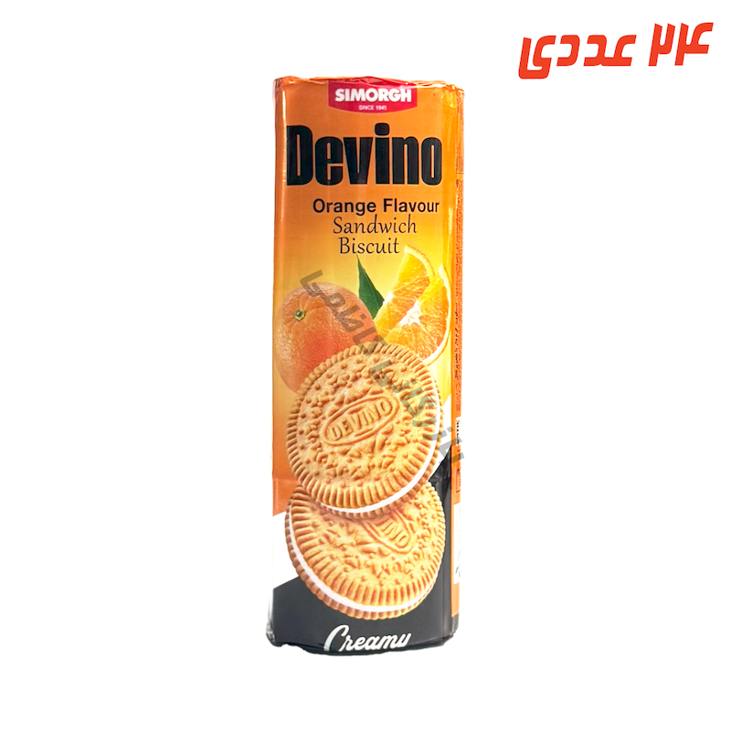 بیسکوییت پرتقالی کرم دار لیوانی 185 گرم سیمرغ