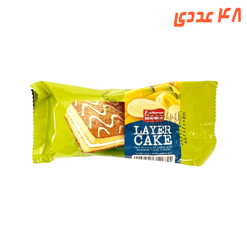 کیک تی تاب موزی 25 گرم سیمرغ