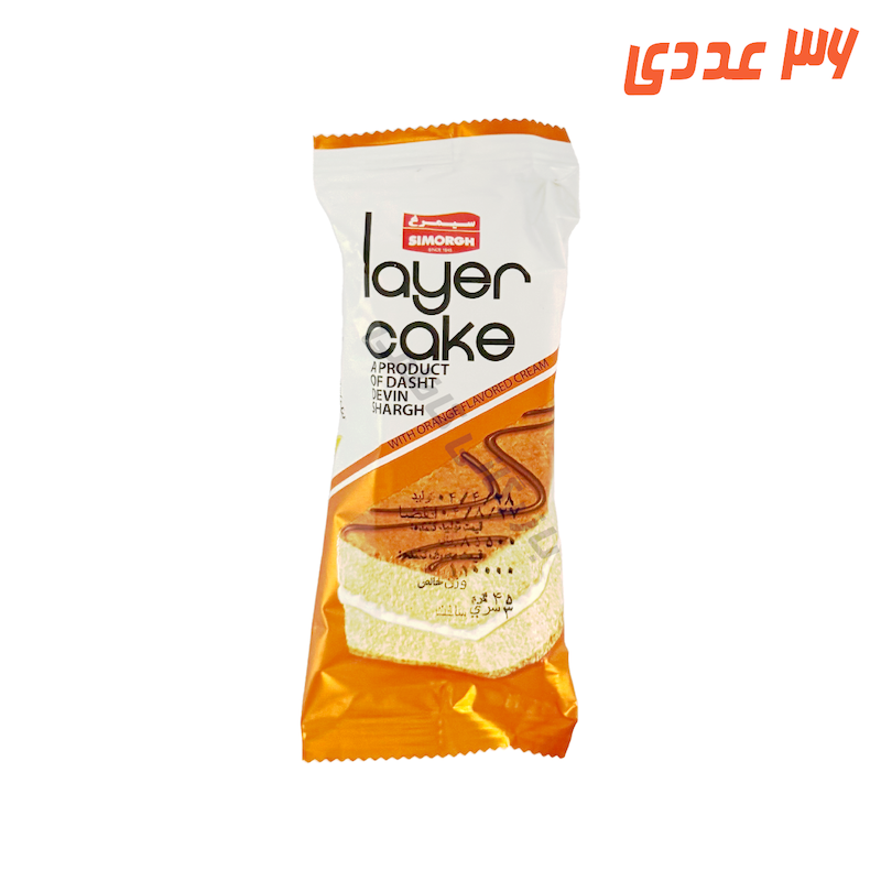 کیک تی تاب پرتقالی 45 گرم سیمرغ