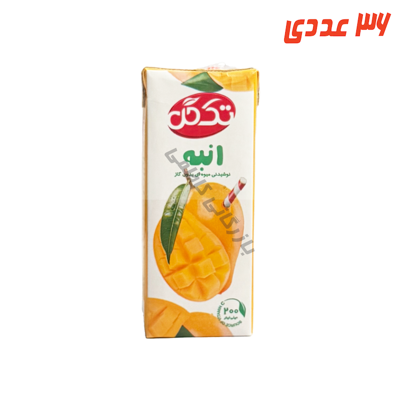 آبمیوه انبه پاکتی 200 میلی لیتر تک گل