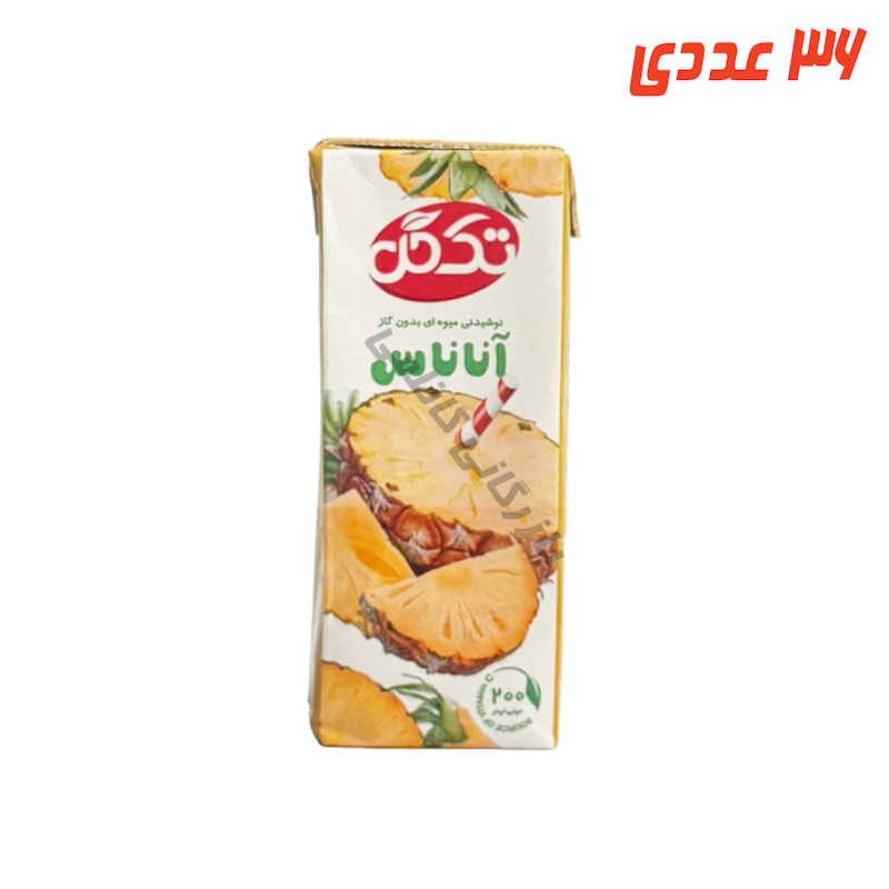 آبمیوه آناناس پاکتی 200 میلی لیتر تک گل