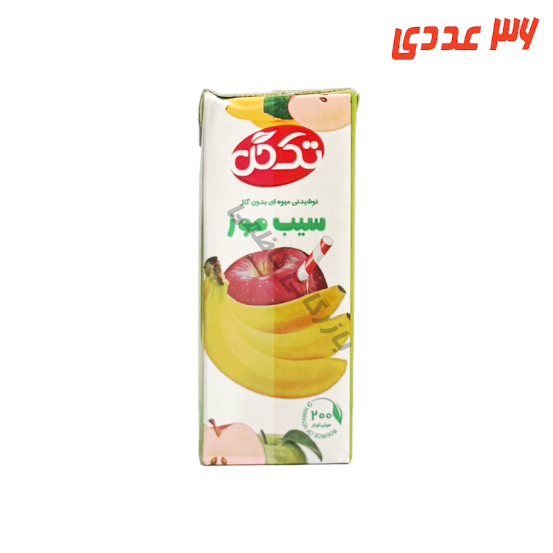 آبمیوه سیب موز پاکتی 200 میلی لیتر تک گل
