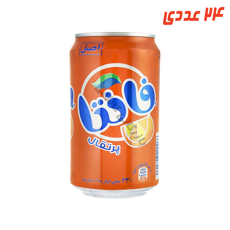 نوشابه پرتقالی قوطی 330 میلی لیتر فانتا