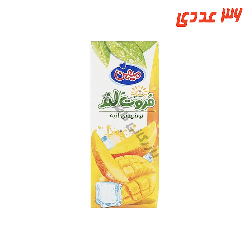 نوشیدنی انبه پاکتی 200 میلی لیتر میهن
