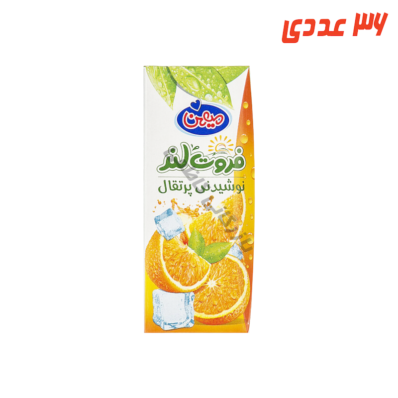 آبمیوه پرتقال پاکتی 200 میلی لیتر میهن