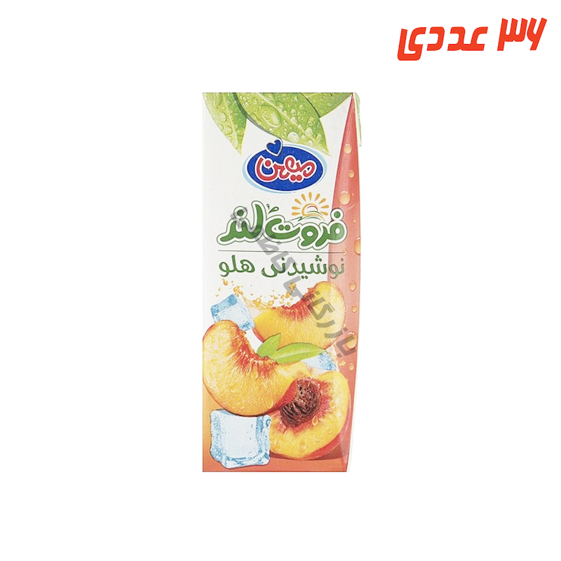 آبمیوه هلو پاکتی 200 میلی لیتر میهن