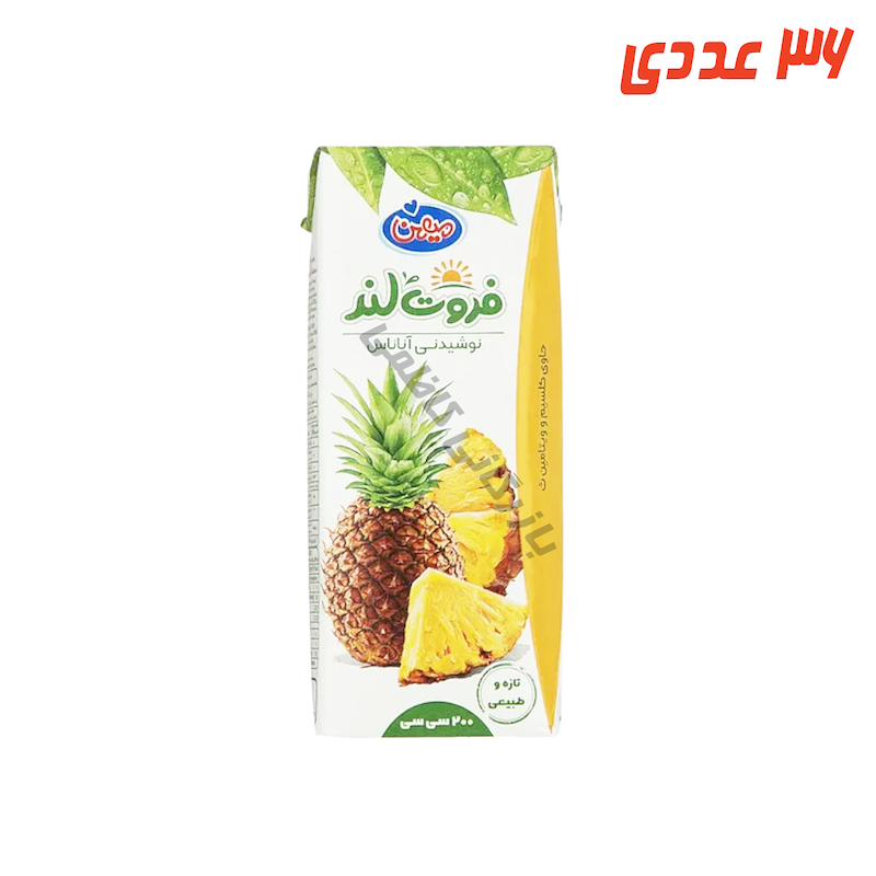 آبمیوه آناناس پاکتی 200 میلی لیتر میهن