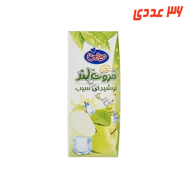 آبمیوه سیب ترش پاکتی 200 میلی لیتر میهن